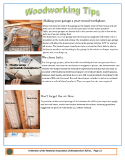 Make your workshop comfortable June 2013