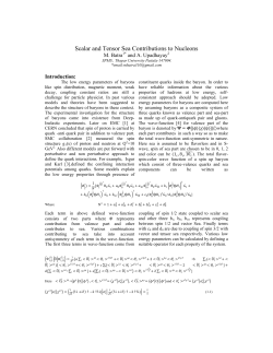 Scalar and Tensor Sea Contributions to Nucleons