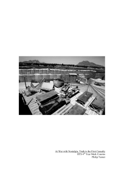 At War with Nostalgia, Truth is the First Casualty