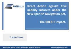 The BREXIT impact. Direct Action against Civil Liability Insurers