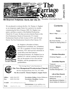 Contents - New Hempstead Presbyterian Church