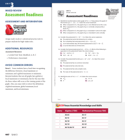 Assessment Readiness - Smithville High School