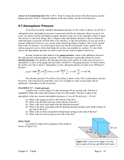 9-7 Atmospheric Pressure
