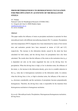 FROM HETEROGENEOUS TO HOMOGENEOUS NUCLEATION