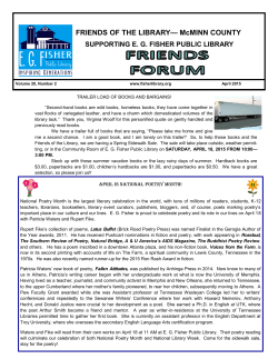 FRIENDS OF THE LIBRARY&mdash; McMINN COUNTY