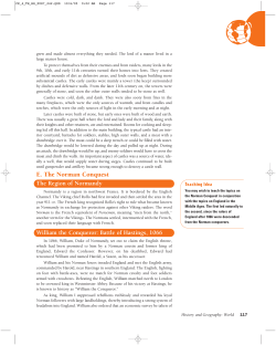 About the Norman Conquest - Core Knowledge Foundation