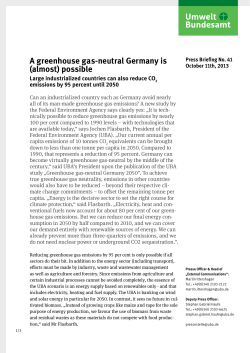 A greenhouse gas-neutral Germany is (almost