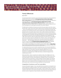 Family Differences: Elbio Dagotto Reviews New Iron