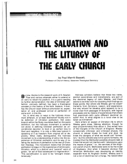 full saluation and the liturgy of the early church
