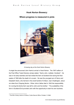 Hook Norton Brewery: Where progress is measured in pints