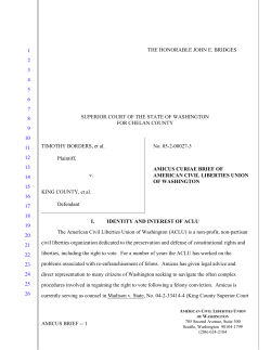 amicus brief - ACLU of Washington