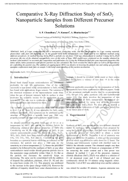 Comparative X-Ray Diffraction Study of SnO2 Nanoparticle Samples