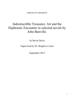Indestructible Treasures: Art and the Ekphrastic - DORAS