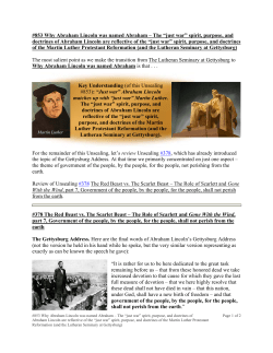 "just war" spirit, purpose, and doctrines of Abraham Lincoln