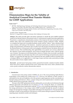 Dimensionless Maps for the Validity of Analytical Ground Heat