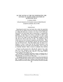 ON THE NATURE OF THE DYE PENETRATING THE VACUOLE OF