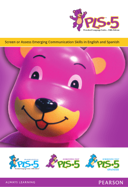 PLS-5 Spanish - Pearson Clinical
