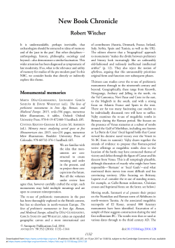 New Book Chronicle - Cambridge University Press