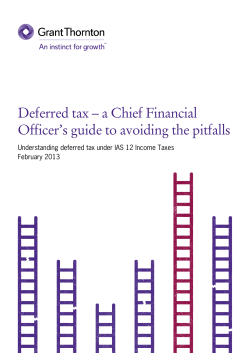 Deferred tax - Grant Thornton New Zealand