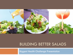 Building Better Salads - getactivelacrosse.org