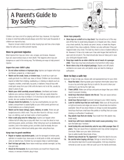 A Parent`s Guide to Toy Safety