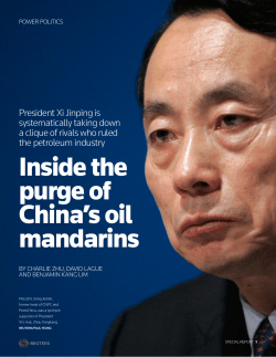 Inside the purge of China`s oil mandarins