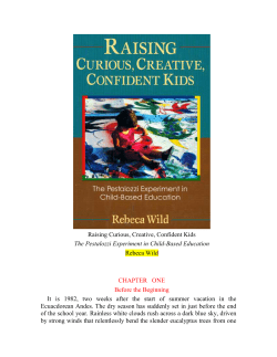 Raising Curious, Creative, Confident Kids The Pestalozzi