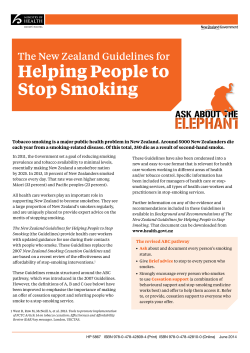 The New Zealand guidelines for helping people to stop smoking (pdf