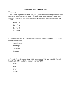 Sum up the News &ndash; May 15th, 2017 Vocabulary 1. For a given