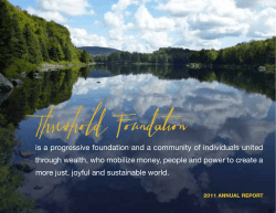 is a progressive foundation and a community of individuals united