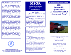brochure for 2011 sponsorship details