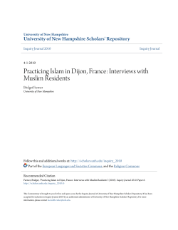 Practicing Islam in Dijon, France