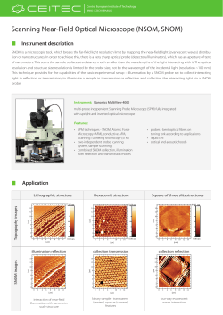 Scanning Near-Field Optical Microscope (NSOM, SNOM)