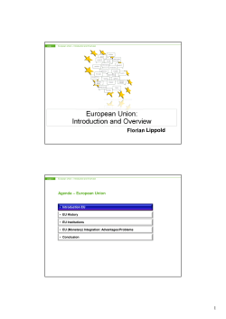 European Union - Introduction and Overview