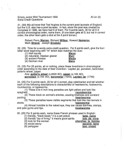 Lin 3 EC - Collegiate Quiz Bowl Packet