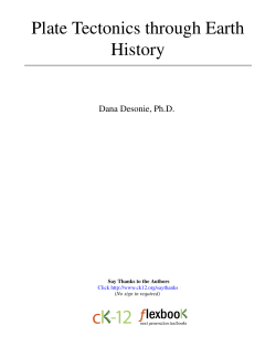 Plate Tectonics through Earth History
