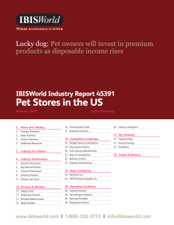 Pet Stores in the US