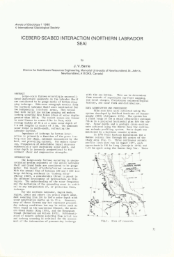 iceberg-seabed interaction (northern labrador sea)