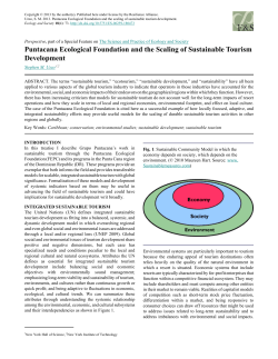 Puntacana Ecological Foundation and the Scaling of Sustainable