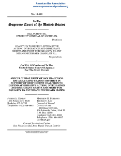12-682 Brief for San Francisco Bay Area Rapid Transit District in