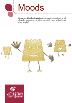 the teaser - Limagrain Céréales Ingrédients