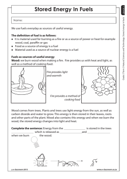 Stored Energy In Fuels