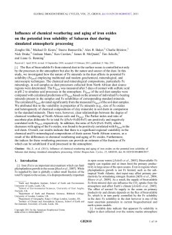 Influence of chemical weathering and aging of iron oxides on the