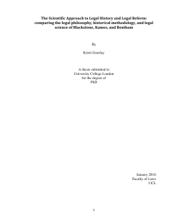 The Scientific Approach to Legal History and Legal