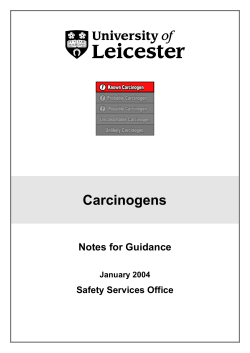 Notes: Carcinogens