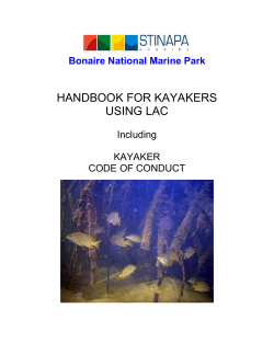 HANDBOOK FOR KAYAKERS USING LAC