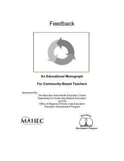Feedback