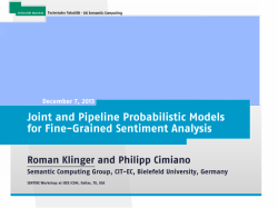 Joint and pipeline probabilistic models for fine