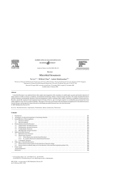 Microbial biosensors
