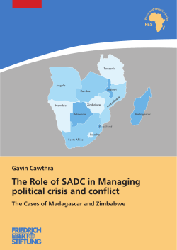 The role of SADC in managing political crisis and conflict